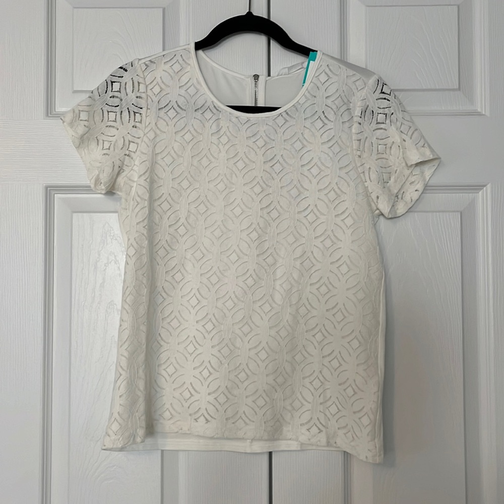 NWT lace front tee